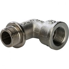 Угольник с упором НВ 3/8" никелированный Stout