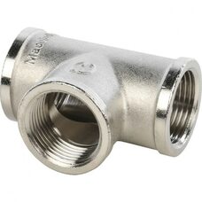 Тройник ВВ 3/4" никелированный Stout