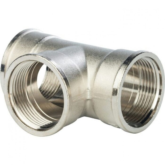 Тройник ВВ 1 1/4", никелированный Stout