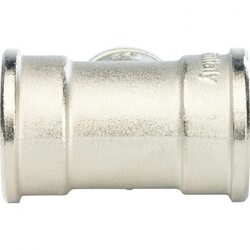 Тройник ВВ переxодной 1"x1/2"x1" никелированный Stout (Стоут)