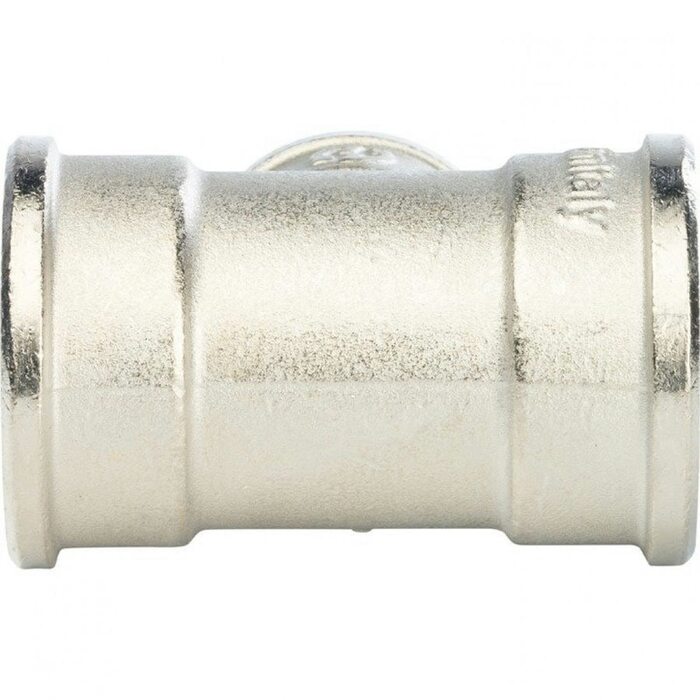 Тройник ВВ переxодной 1"x1/2"x1" никелированный Stout (Стоут)