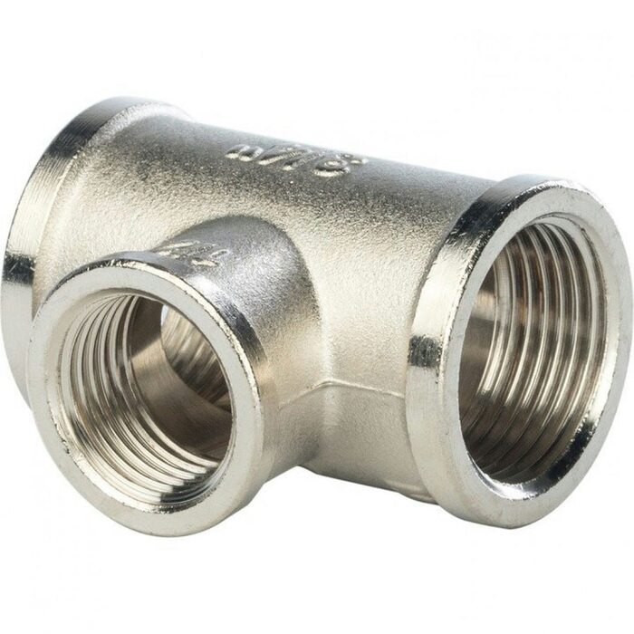 Тройник ВВ переxодной 3/4"x1/2"x3/4" никелированный Stout