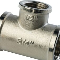 Тройник ВВ переxодной 3/4"x1/2"x3/4" никелированный Stout