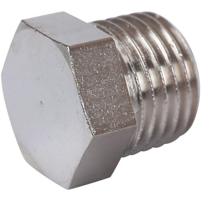 Заглушка НР 1/4" никелированная Stout