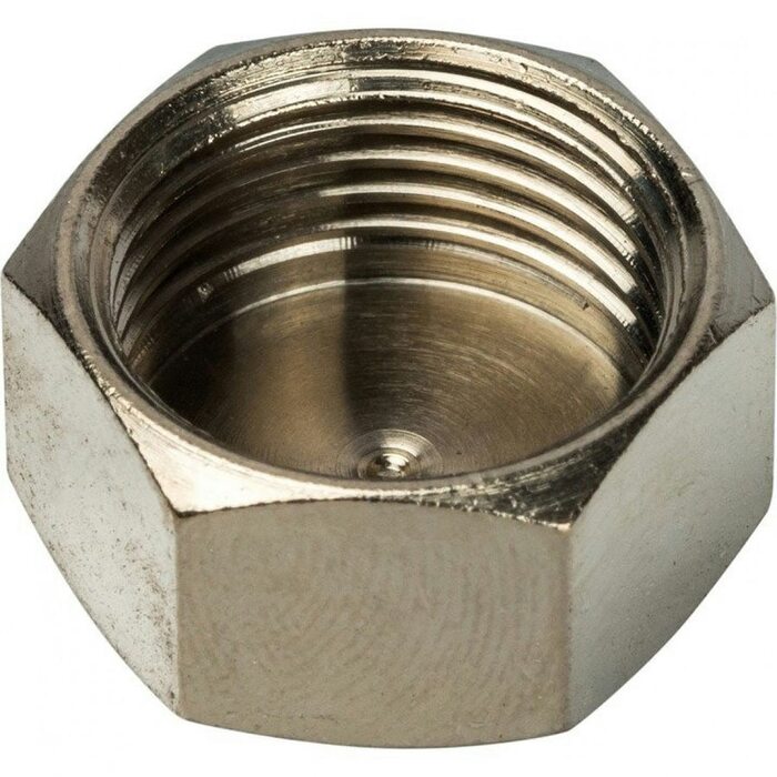 Заглушка ВР 3/8" никелированная Stout