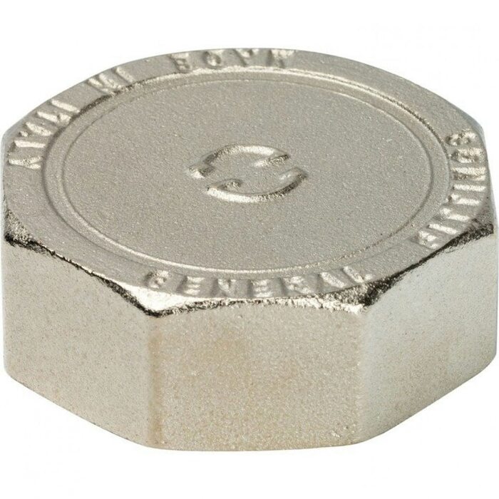 Заглушка ВР 1 1/2", никелированная Stout