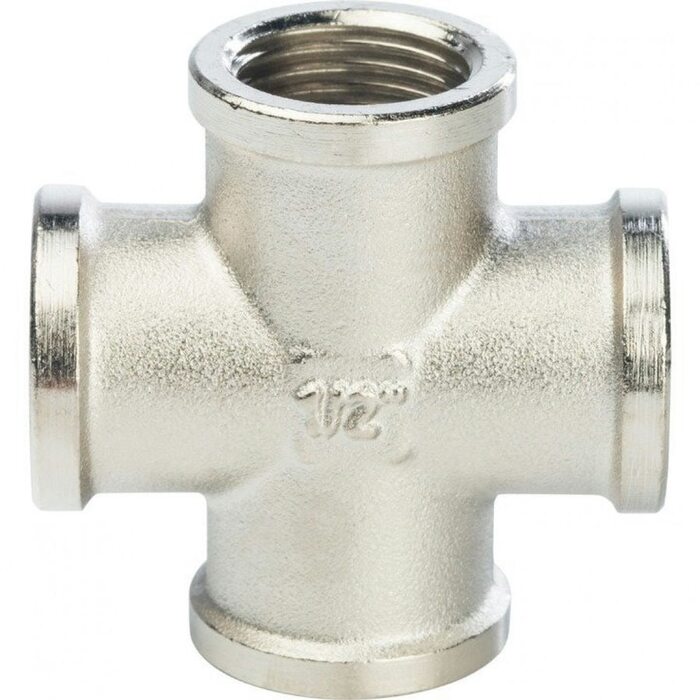 Крестовина ВВ 1/2" никелированная Stout