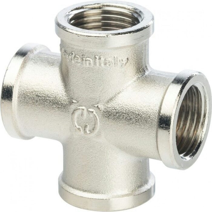 Крестовина ВВ 1/2" никелированная Stout