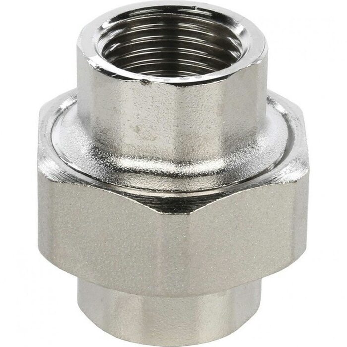 Разъемное соединение, американка ВВ 1/2" никелированное Stout