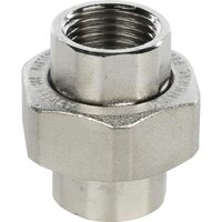 Разъемное соединение, американка ВВ 1/2" никелированное Stout