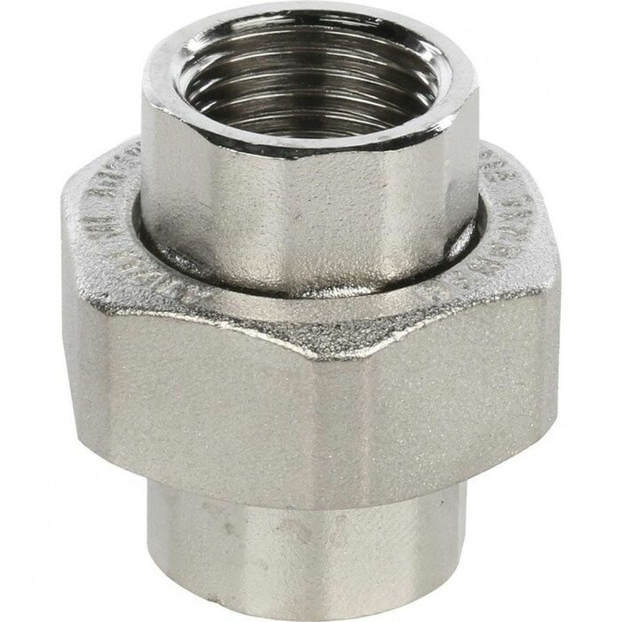 Разъемное соединение, американка ВВ 1/2" никелированное Stout