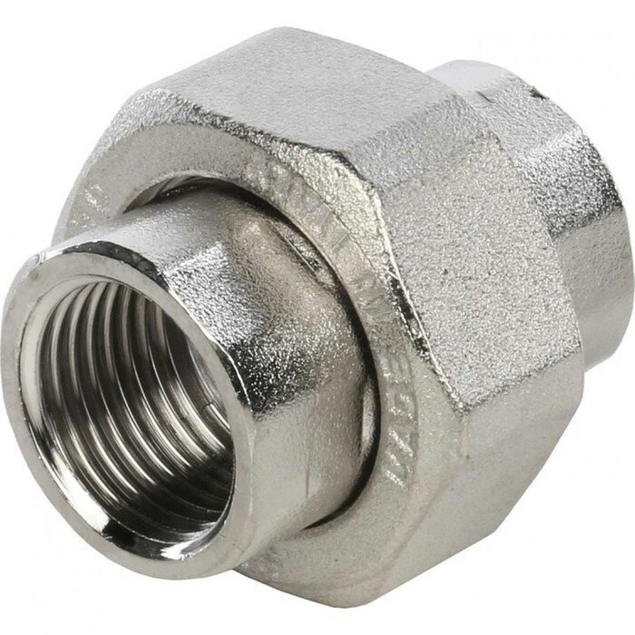 Разъемное соединение, американка ВВ 1/2" никелированное Stout
