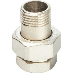 Разъемное соединение американка ВН 1/2" уплотнение под гайкой o-ring кольцо, никелированное Stout
