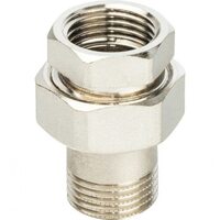 Разъемное соединение американка ВН 1/2" уплотнение под гайкой o-ring кольцо, никелированное Stout
