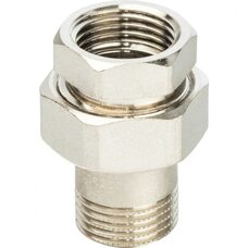 Разъемное соединение американка ВН 1/2" уплотнение под гайкой o-ring кольцо, никелированное Stout
