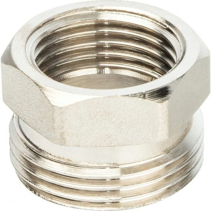 Разъемное соединение американка ВН 1/2" уплотнение под гайкой o-ring кольцо, никелированное Stout