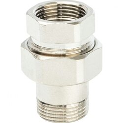 Разъемное соединение американка ВН 3/4" уплотнение под гайкой o-ring кольцо, никелированное Stout
