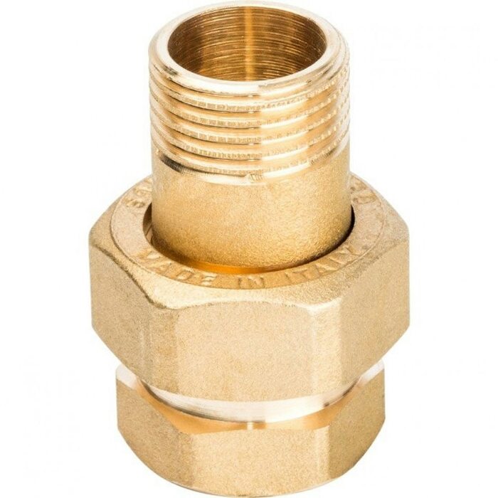 Разъемное соединение 1/2" американка ВН, уплотнение под гайкой по плоскости Stout