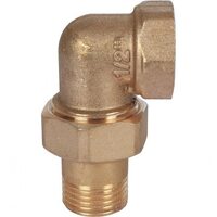 Разъемное угловое соединение, американка ВН 1/2" уплотнение под гайкой o-ring кольцо Stout