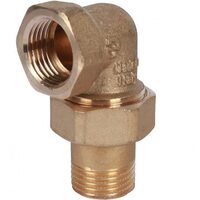 Разъемное угловое соединение, американка ВН 1/2" уплотнение под гайкой o-ring кольцо Stout