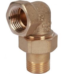 Разъемное угловое соединение, американка ВН 1/2" уплотнение под гайкой o-ring кольцо Stout