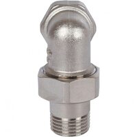 Разъемное угловое соединение, американка ВН 1/2" уплотнение под гайкой o-ring кольцо, никелированное Stout