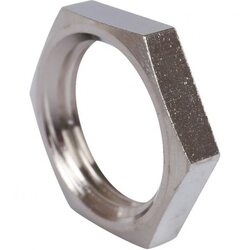 Контргайка 1/2", никелированная Stout
