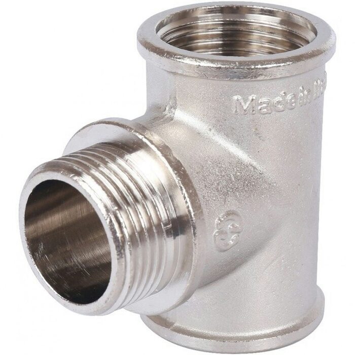 Тройник ВНВ 1"x1"x1", никелированный Stout