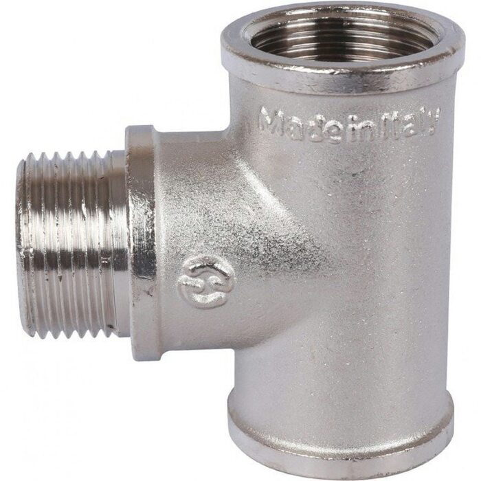 Тройник ВНВ 3/4"x3/4"x3/4", никелированный Stout