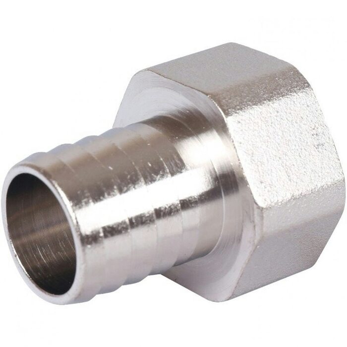Штуцер ВР 1"x25, никелированный Stout