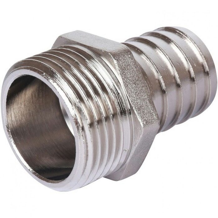 Штуцер НР 1"x25, никелированный Stout