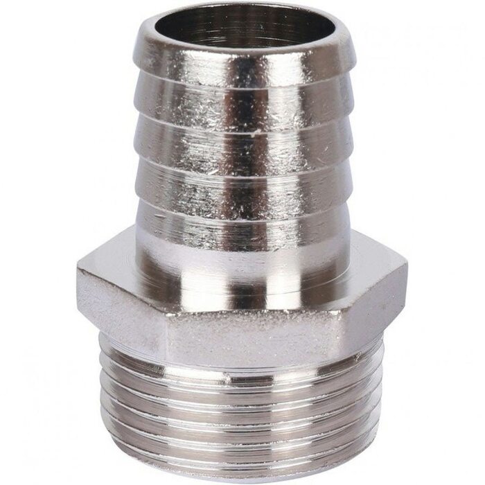 Штуцер НР 1"x25, никелированный Stout
