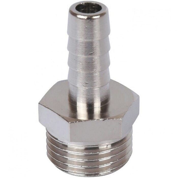 Штуцер НР 1/2"x10, никелированный Stout