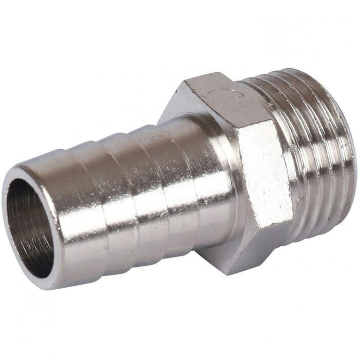 Штуцер НР 1/2"x16, никелированный Stout