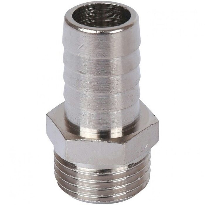 Штуцер НР 1/2"x16, никелированный Stout