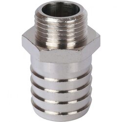 Штуцер НР 1/2"x25, никелированный Stout