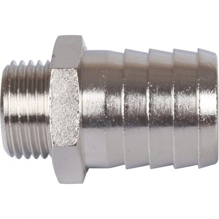 Штуцер НР 1/2"x25, никелированный Stout