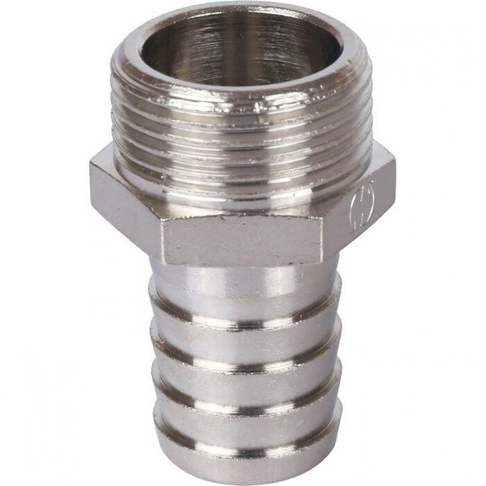 Штуцер НР 3/4"x20, никелированный Stout