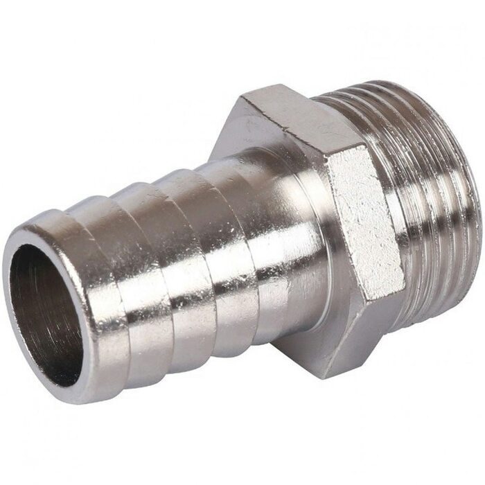 Штуцер НР 3/4"x20, никелированный Stout