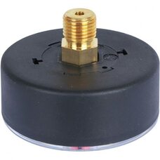Манометр аксиальный 63 мм 1/4" с указателем предела, 0-4 бар STOUT