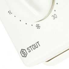 Термостат комнатный проводной TI-N с переключателем зима-лето и светодиодом STOUT