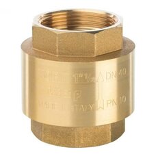 Клапан обратный пружинный муфтовый 1 1/2" с пластиковым седлом Stout