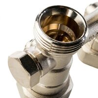 Узел нижнего подключения радиатора для однотрубной системы 3/4", прямой Stout