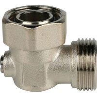 Узел нижнего подключения для радиатора раздельный 3/4", угловой Stout
