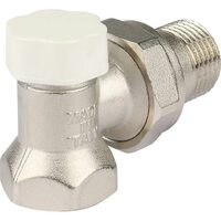 Клапан запорно-балансировочный 1/2", угловой Stout