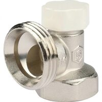 Клапан запорно-балансировочный 3/4", угловой Stout