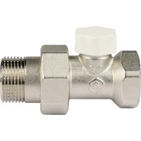 Клапан запорно-балансировочный 3/4", прямой Stout