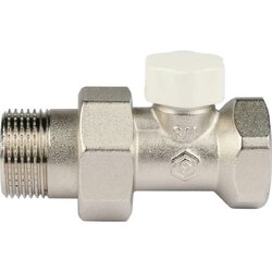 Клапан запорно-балансировочный 3/4", прямой Stout
