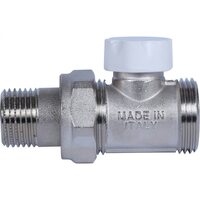 Клапан запорно-балансировочный 1/2"х3/4"ЕК, прямой Stout