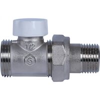 Клапан запорно-балансировочный 1/2"х3/4"ЕК, прямой Stout